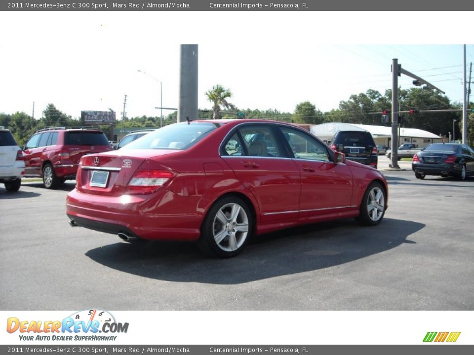 2011 Mercedes-Benz C 300 Sport Mars Red / Almond/Mocha Photo #5