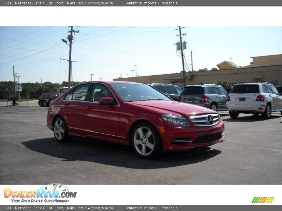 2011 Mercedes-Benz C 300 Sport Mars Red / Almond/Mocha Photo #7