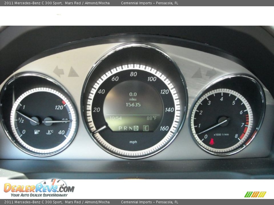 2011 Mercedes-Benz C 300 Sport Mars Red / Almond/Mocha Photo #22