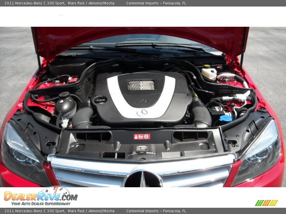 2011 Mercedes-Benz C 300 Sport Mars Red / Almond/Mocha Photo #24