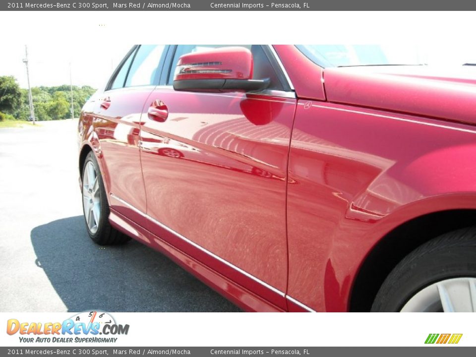 2011 Mercedes-Benz C 300 Sport Mars Red / Almond/Mocha Photo #26