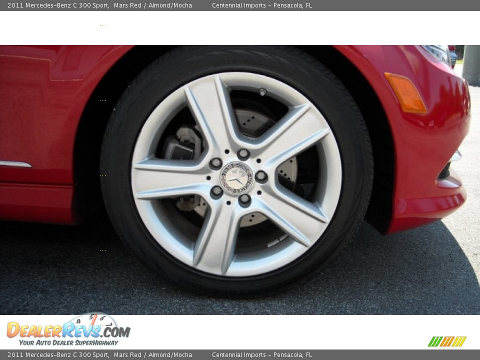 2011 Mercedes-Benz C 300 Sport Mars Red / Almond/Mocha Photo #27
