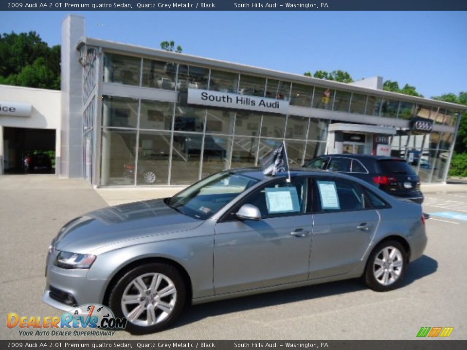 2009 Audi A4 2.0T Premium quattro Sedan Quartz Grey Metallic / Black Photo #1