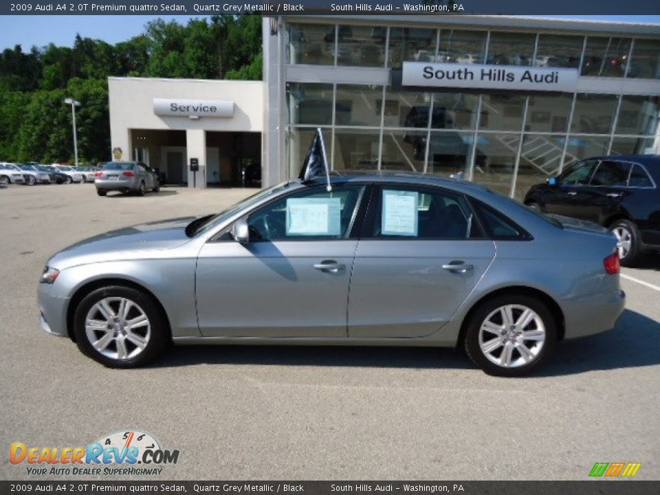 2009 Audi A4 2.0T Premium quattro Sedan Quartz Grey Metallic / Black Photo #2