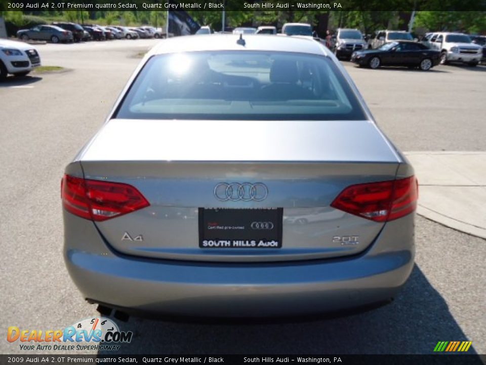 2009 Audi A4 2.0T Premium quattro Sedan Quartz Grey Metallic / Black Photo #4