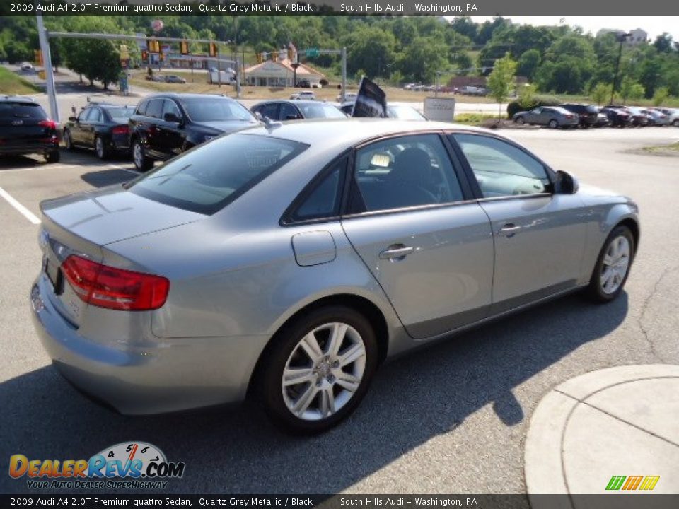2009 Audi A4 2.0T Premium quattro Sedan Quartz Grey Metallic / Black Photo #5
