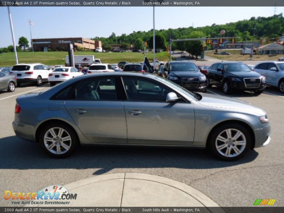 2009 Audi A4 2.0T Premium quattro Sedan Quartz Grey Metallic / Black Photo #6