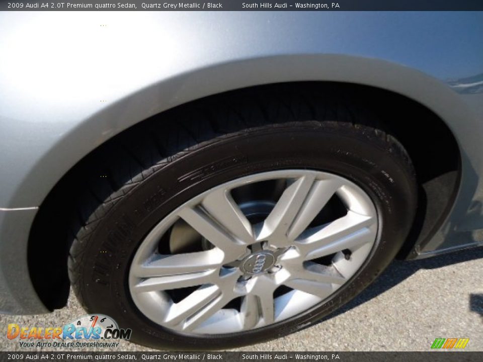 2009 Audi A4 2.0T Premium quattro Sedan Quartz Grey Metallic / Black Photo #9