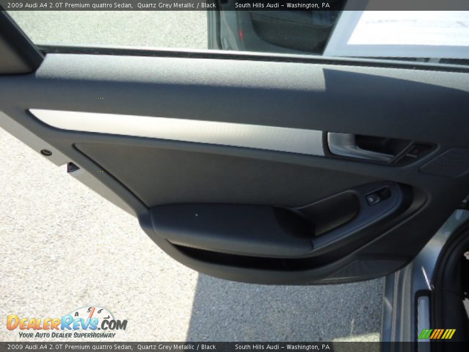 2009 Audi A4 2.0T Premium quattro Sedan Quartz Grey Metallic / Black Photo #13