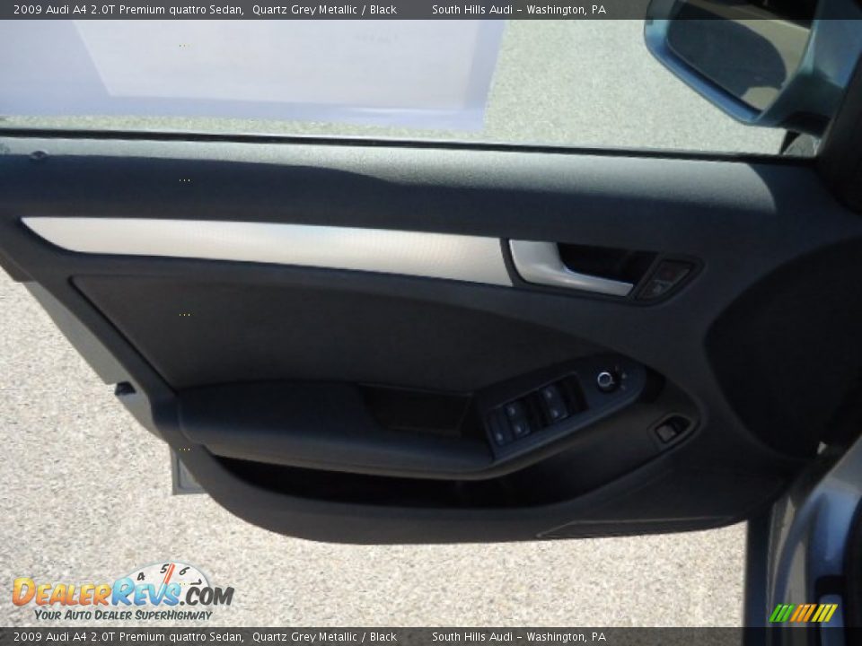 2009 Audi A4 2.0T Premium quattro Sedan Quartz Grey Metallic / Black Photo #14