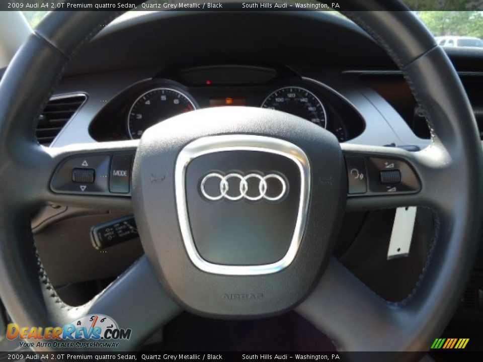 2009 Audi A4 2.0T Premium quattro Sedan Quartz Grey Metallic / Black Photo #18
