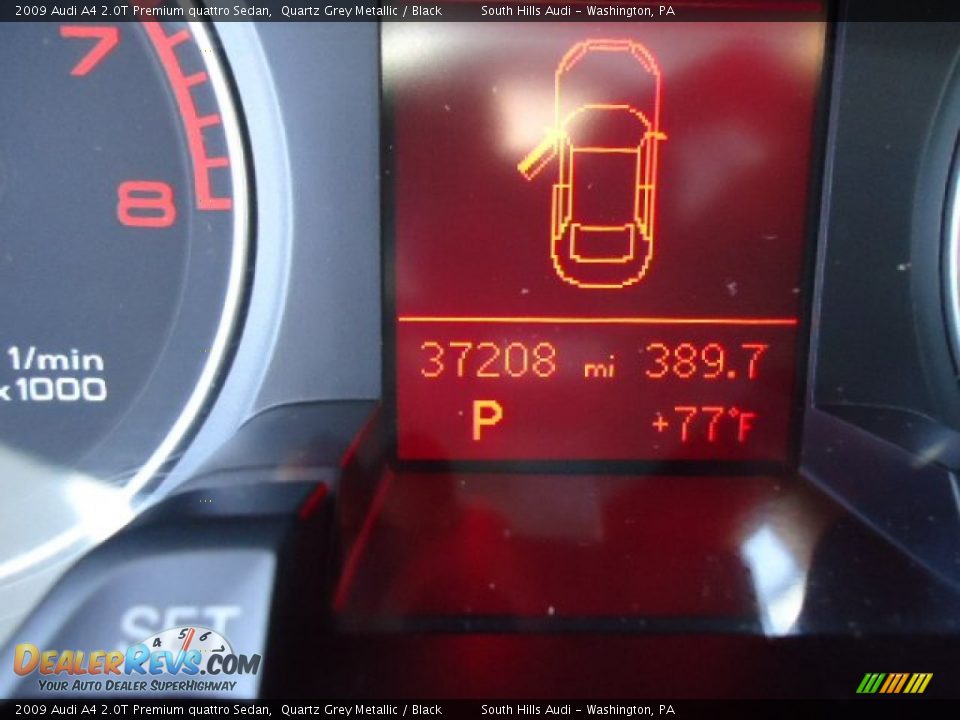 2009 Audi A4 2.0T Premium quattro Sedan Quartz Grey Metallic / Black Photo #20