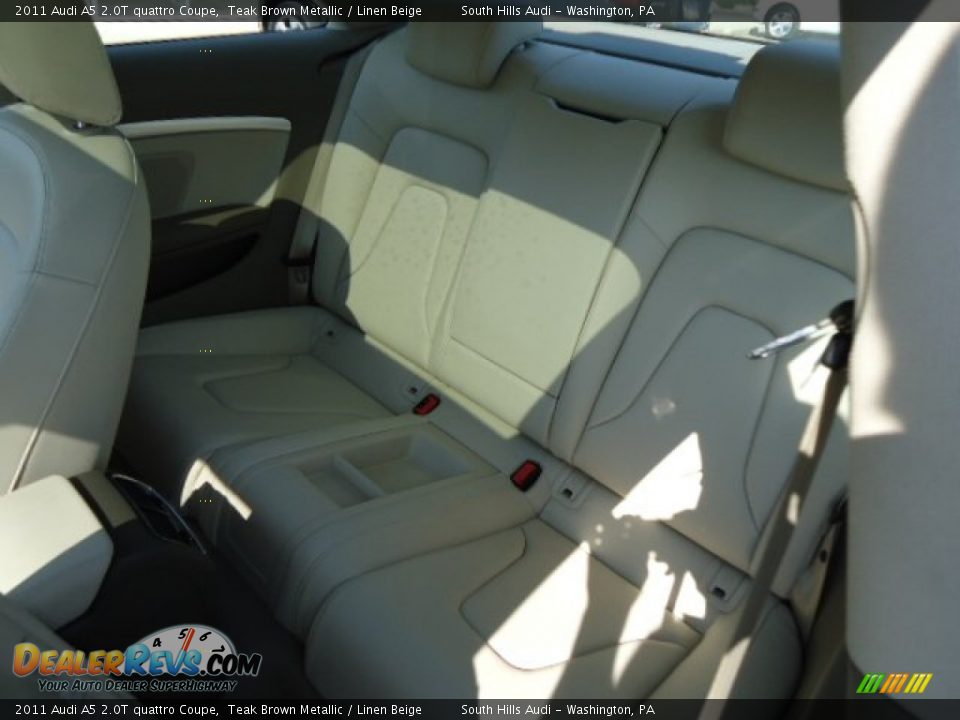 2011 Audi A5 2.0T quattro Coupe Teak Brown Metallic / Linen Beige Photo #11
