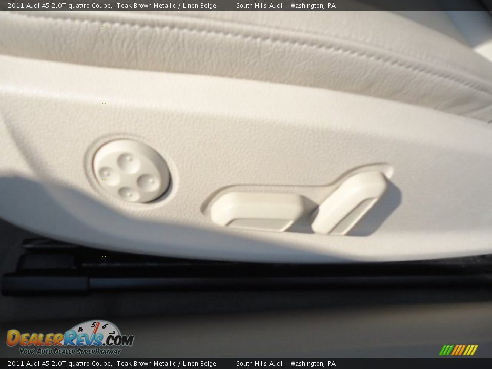 2011 Audi A5 2.0T quattro Coupe Teak Brown Metallic / Linen Beige Photo #14