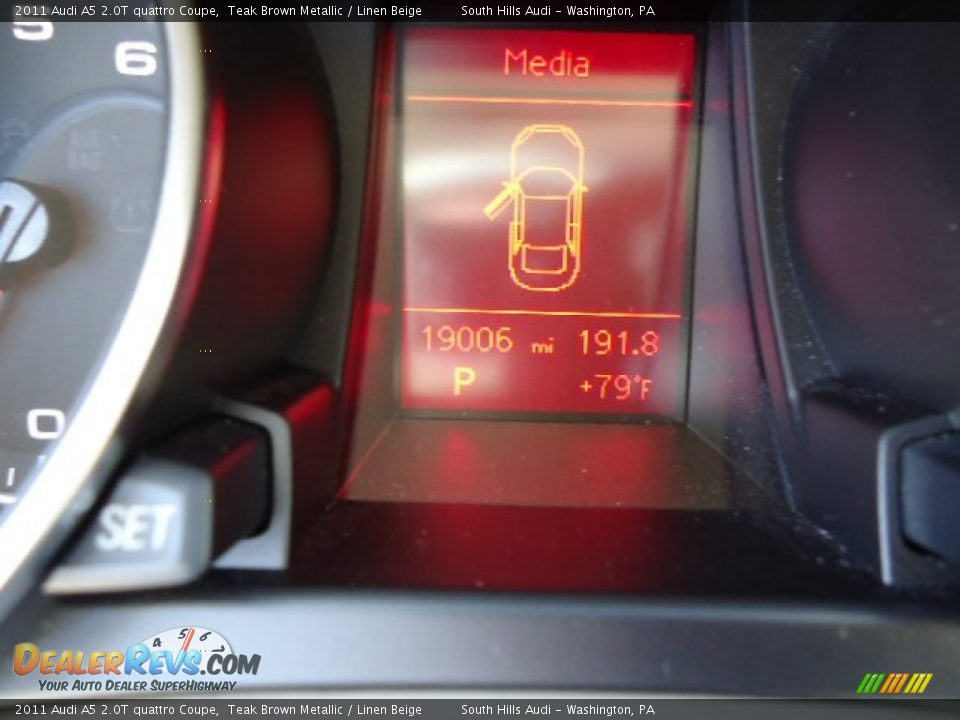 2011 Audi A5 2.0T quattro Coupe Teak Brown Metallic / Linen Beige Photo #20