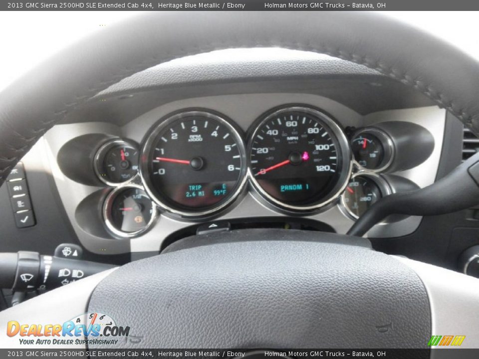 2013 GMC Sierra 2500HD SLE Extended Cab 4x4 Gauges Photo #10