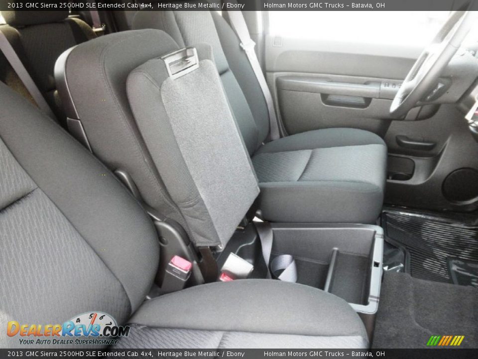 2013 GMC Sierra 2500HD SLE Extended Cab 4x4 Heritage Blue Metallic / Ebony Photo #21