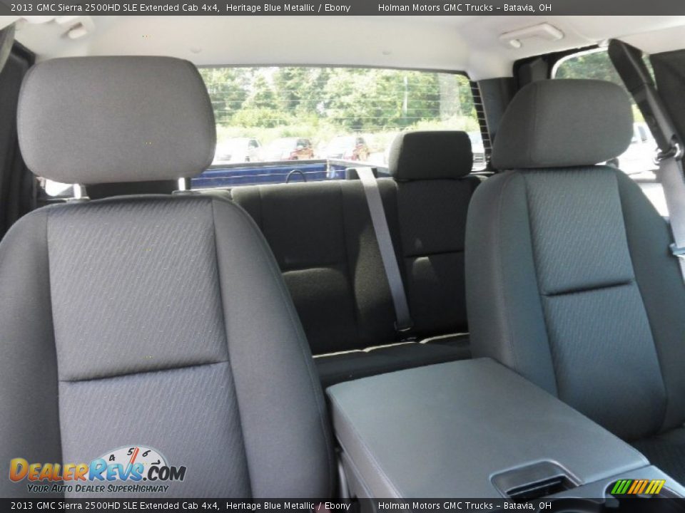 2013 GMC Sierra 2500HD SLE Extended Cab 4x4 Heritage Blue Metallic / Ebony Photo #22
