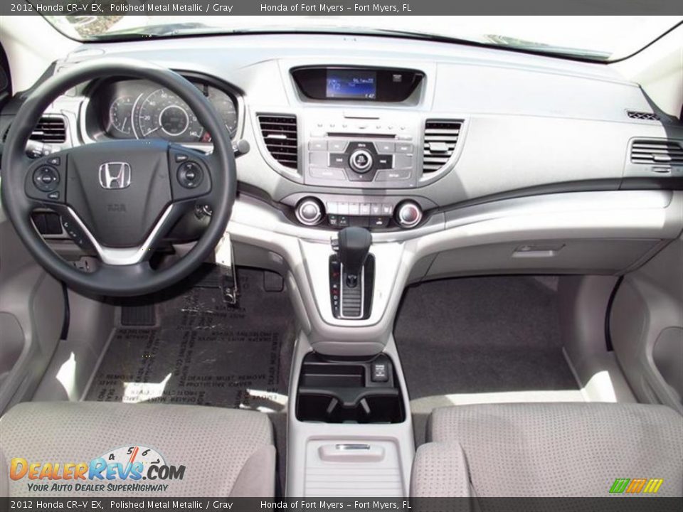 2012 Honda CR-V EX Polished Metal Metallic / Gray Photo #4