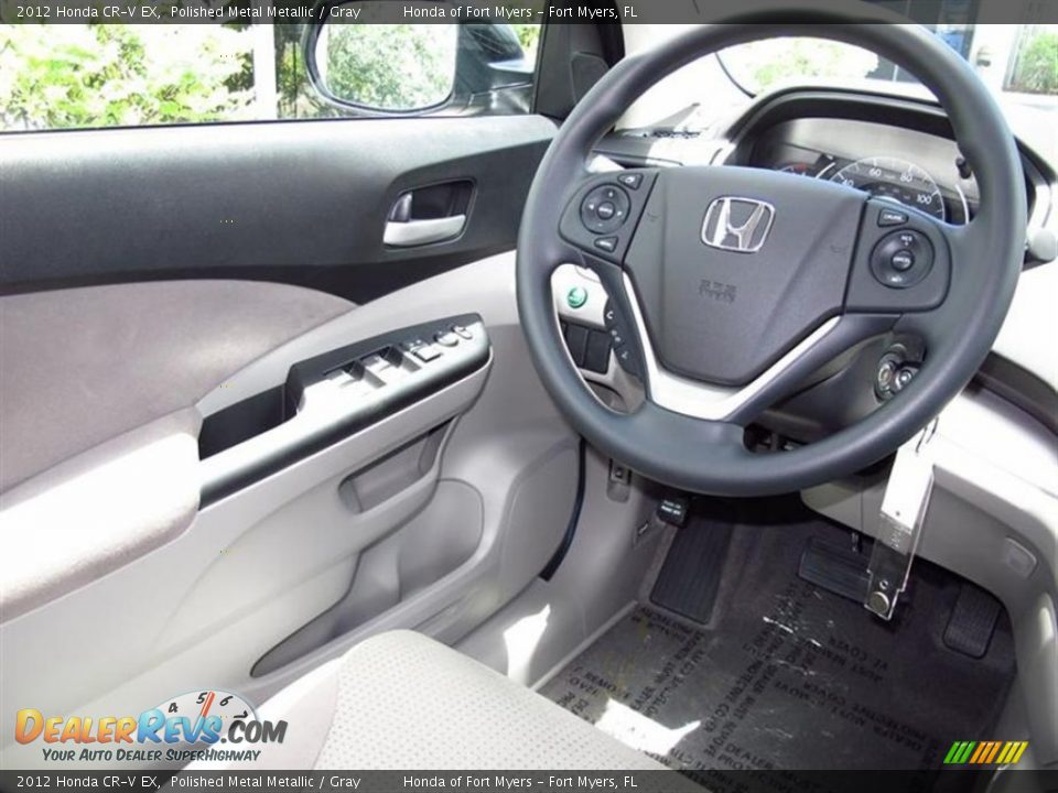 2012 Honda CR-V EX Polished Metal Metallic / Gray Photo #5