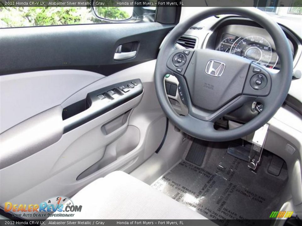 2012 Honda CR-V LX Alabaster Silver Metallic / Gray Photo #5