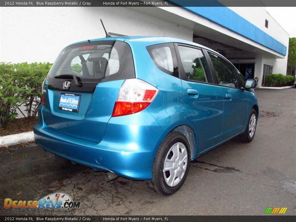 2012 Honda Fit Blue Raspberry Metallic / Gray Photo #3