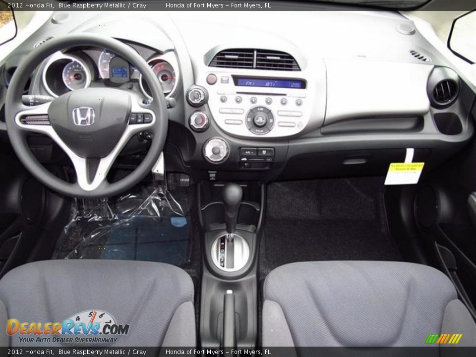 2012 Honda Fit Blue Raspberry Metallic / Gray Photo #4