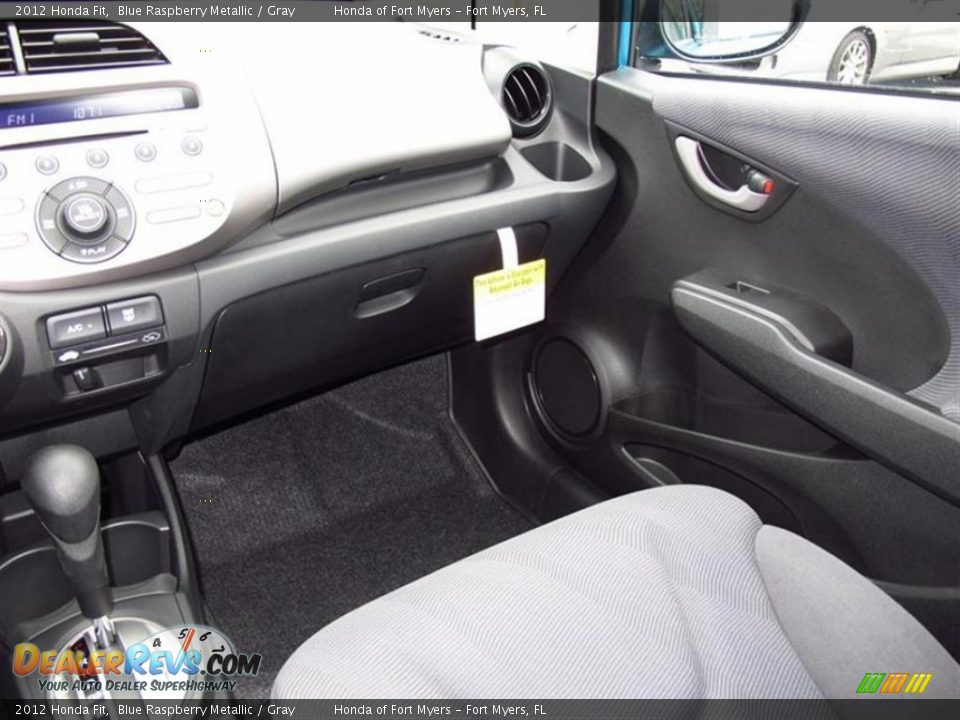 2012 Honda Fit Blue Raspberry Metallic / Gray Photo #7