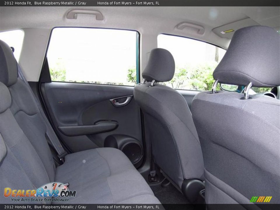 2012 Honda Fit Blue Raspberry Metallic / Gray Photo #8