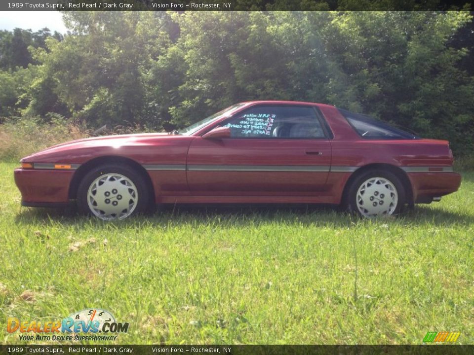 1989 Toyota Supra Red Pearl / Dark Gray Photo #2