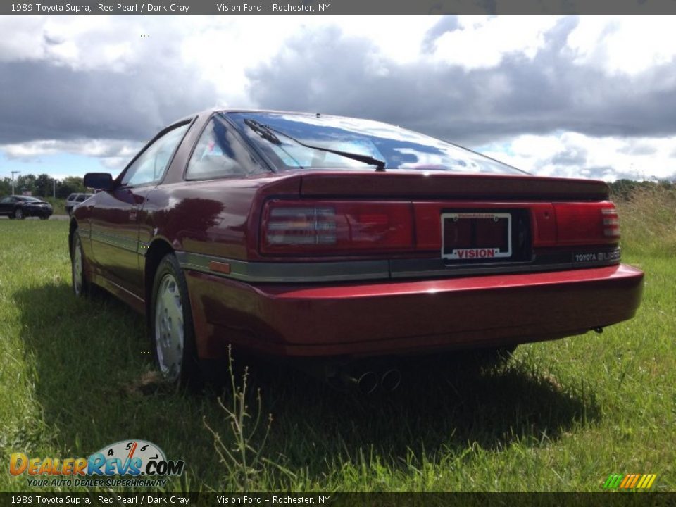 1989 Toyota Supra Red Pearl / Dark Gray Photo #3