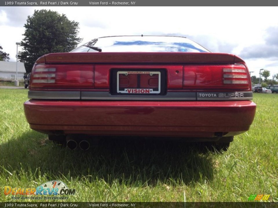 1989 Toyota Supra Red Pearl / Dark Gray Photo #4