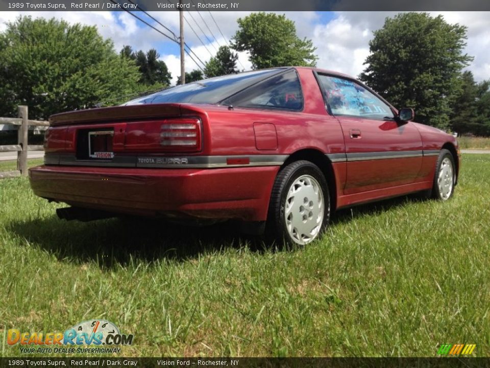 1989 Toyota Supra Red Pearl / Dark Gray Photo #5