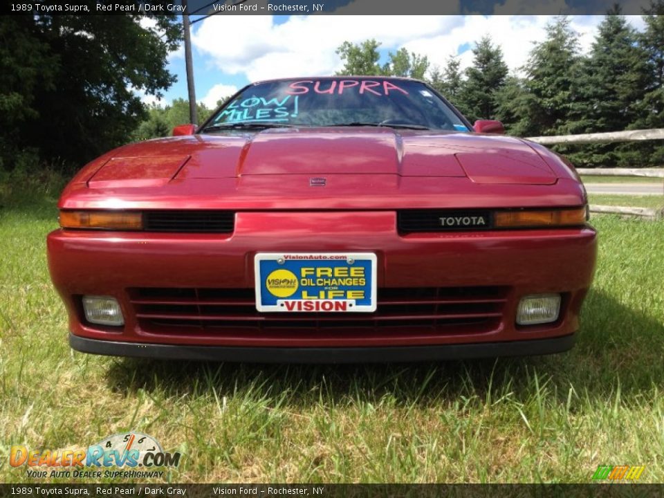 1989 Toyota Supra Red Pearl / Dark Gray Photo #8