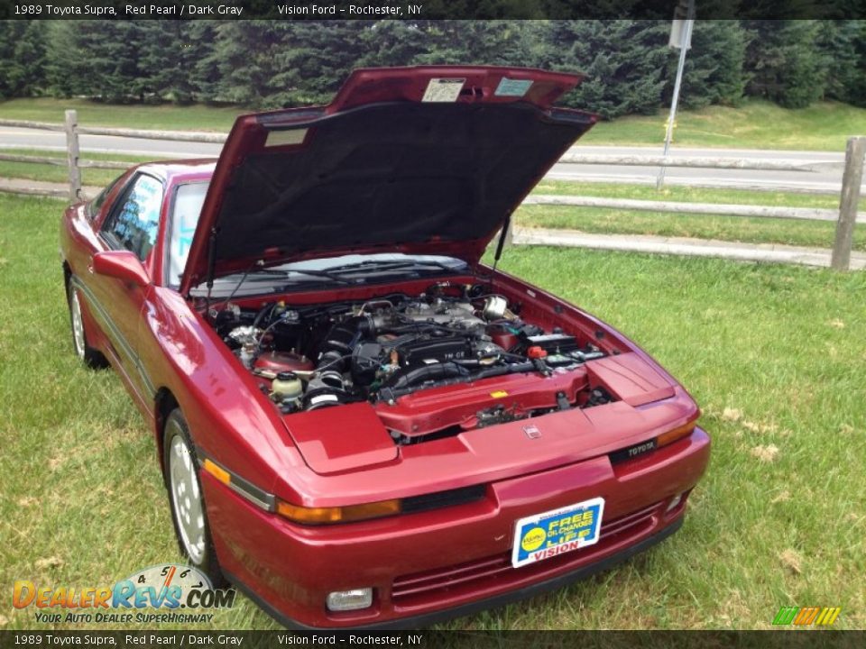 1989 Toyota Supra Red Pearl / Dark Gray Photo #9