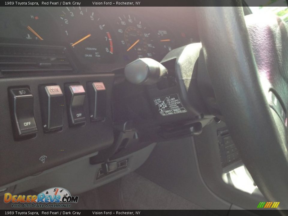 1989 Toyota Supra Red Pearl / Dark Gray Photo #19