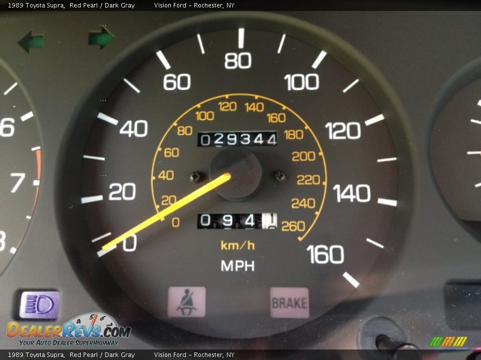 1989 Toyota Supra Red Pearl / Dark Gray Photo #21