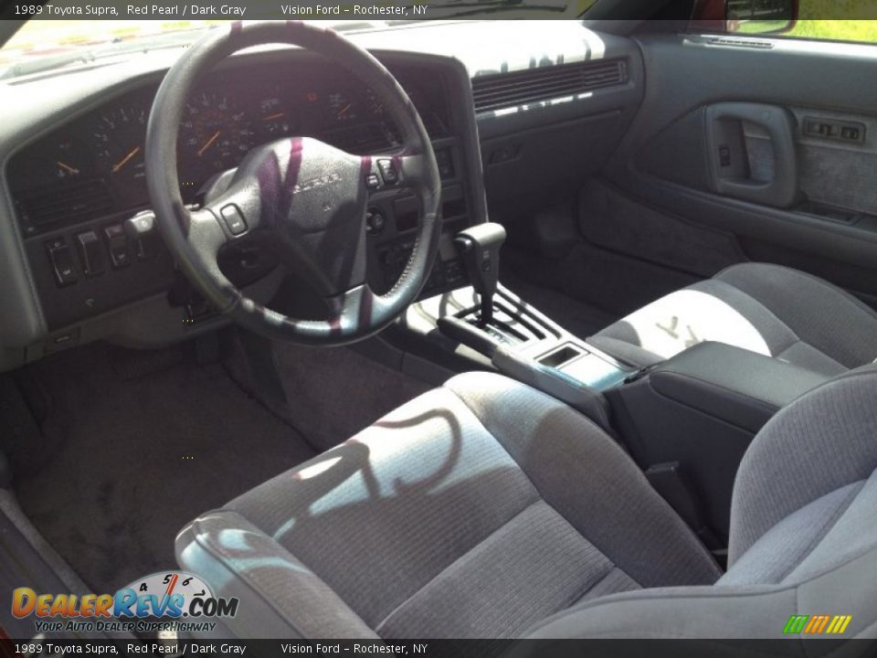 1989 Toyota Supra Red Pearl / Dark Gray Photo #23