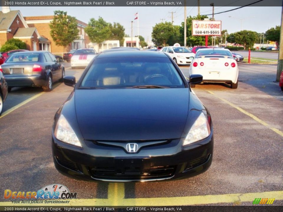 2003 Honda Accord EX-L Coupe Nighthawk Black Pearl / Black Photo #2