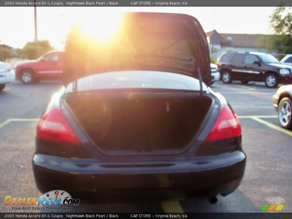 2003 Honda Accord EX-L Coupe Nighthawk Black Pearl / Black Photo #9