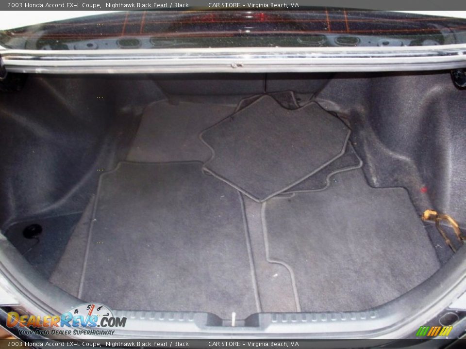 2003 Honda Accord EX-L Coupe Nighthawk Black Pearl / Black Photo #10