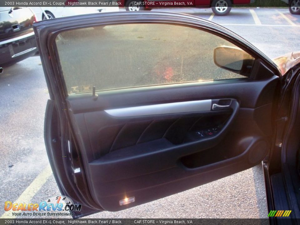 2003 Honda Accord EX-L Coupe Nighthawk Black Pearl / Black Photo #13