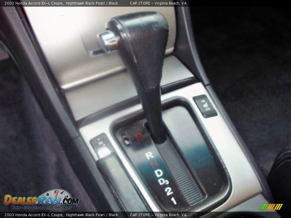 2003 Honda Accord EX-L Coupe Nighthawk Black Pearl / Black Photo #20