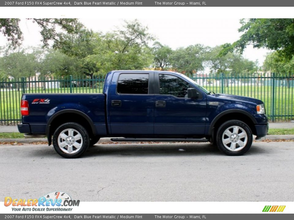 2007 Ford F150 FX4 SuperCrew 4x4 Dark Blue Pearl Metallic / Medium Flint Photo #6