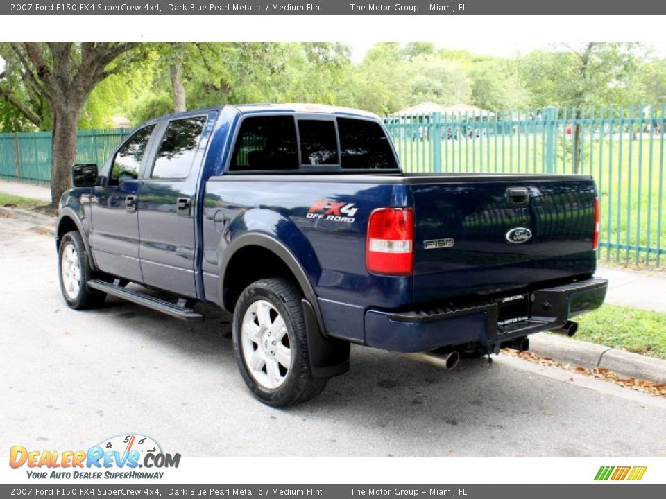 2007 Ford F150 FX4 SuperCrew 4x4 Dark Blue Pearl Metallic / Medium Flint Photo #9