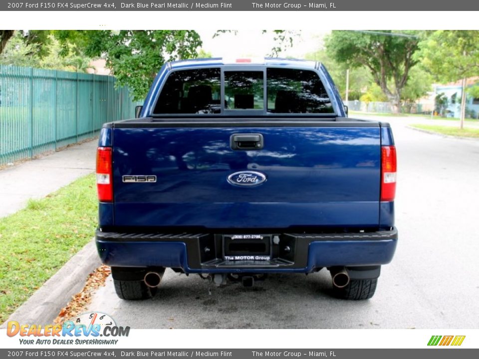 2007 Ford F150 FX4 SuperCrew 4x4 Dark Blue Pearl Metallic / Medium Flint Photo #12
