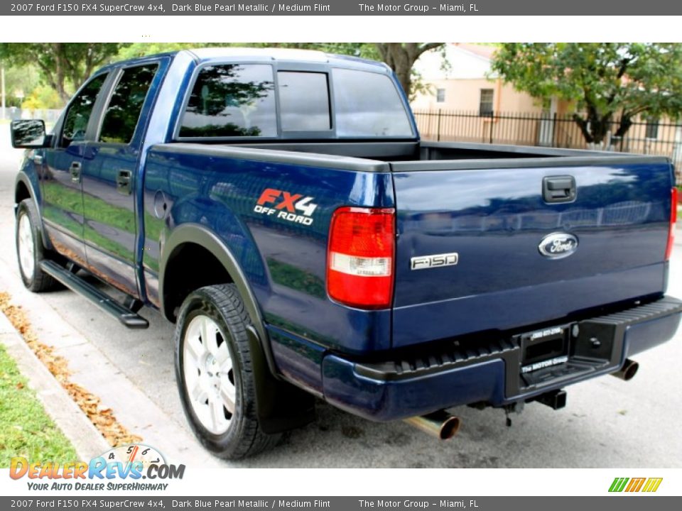 2007 Ford F150 FX4 SuperCrew 4x4 Dark Blue Pearl Metallic / Medium Flint Photo #15