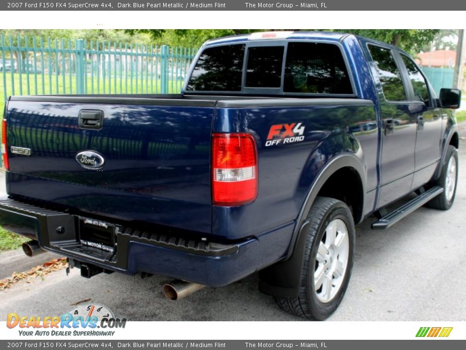 2007 Ford F150 FX4 SuperCrew 4x4 Dark Blue Pearl Metallic / Medium Flint Photo #16