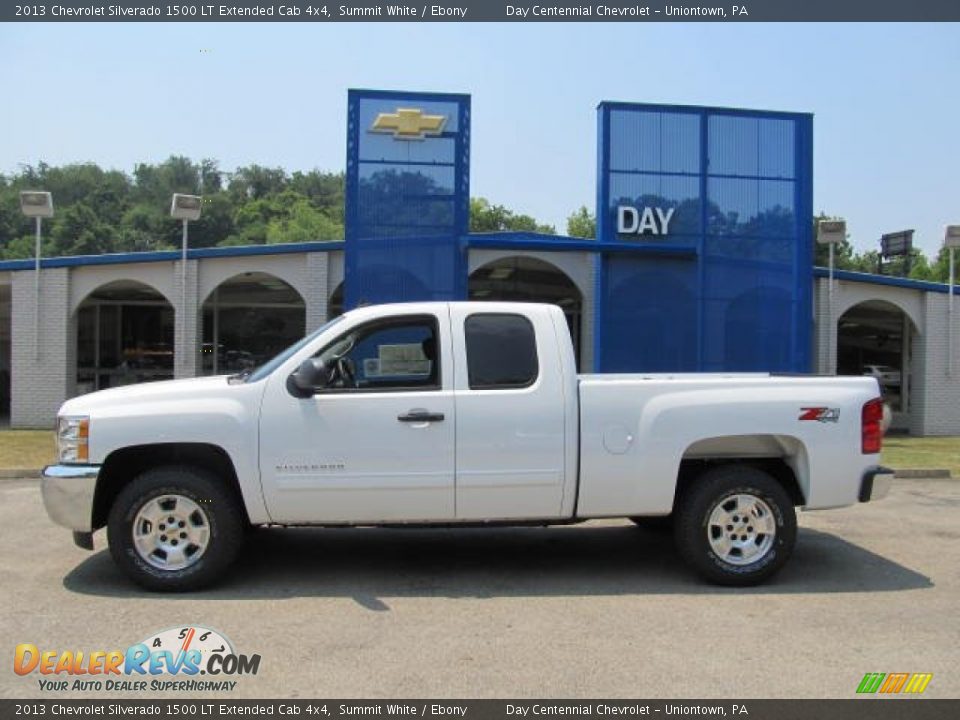 2013 Chevrolet Silverado 1500 LT Extended Cab 4x4 Summit White / Ebony Photo #2