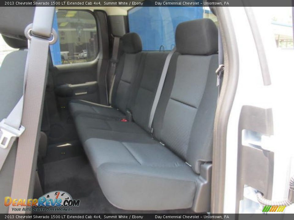 Ebony Interior - 2013 Chevrolet Silverado 1500 LT Extended Cab 4x4 Photo #9